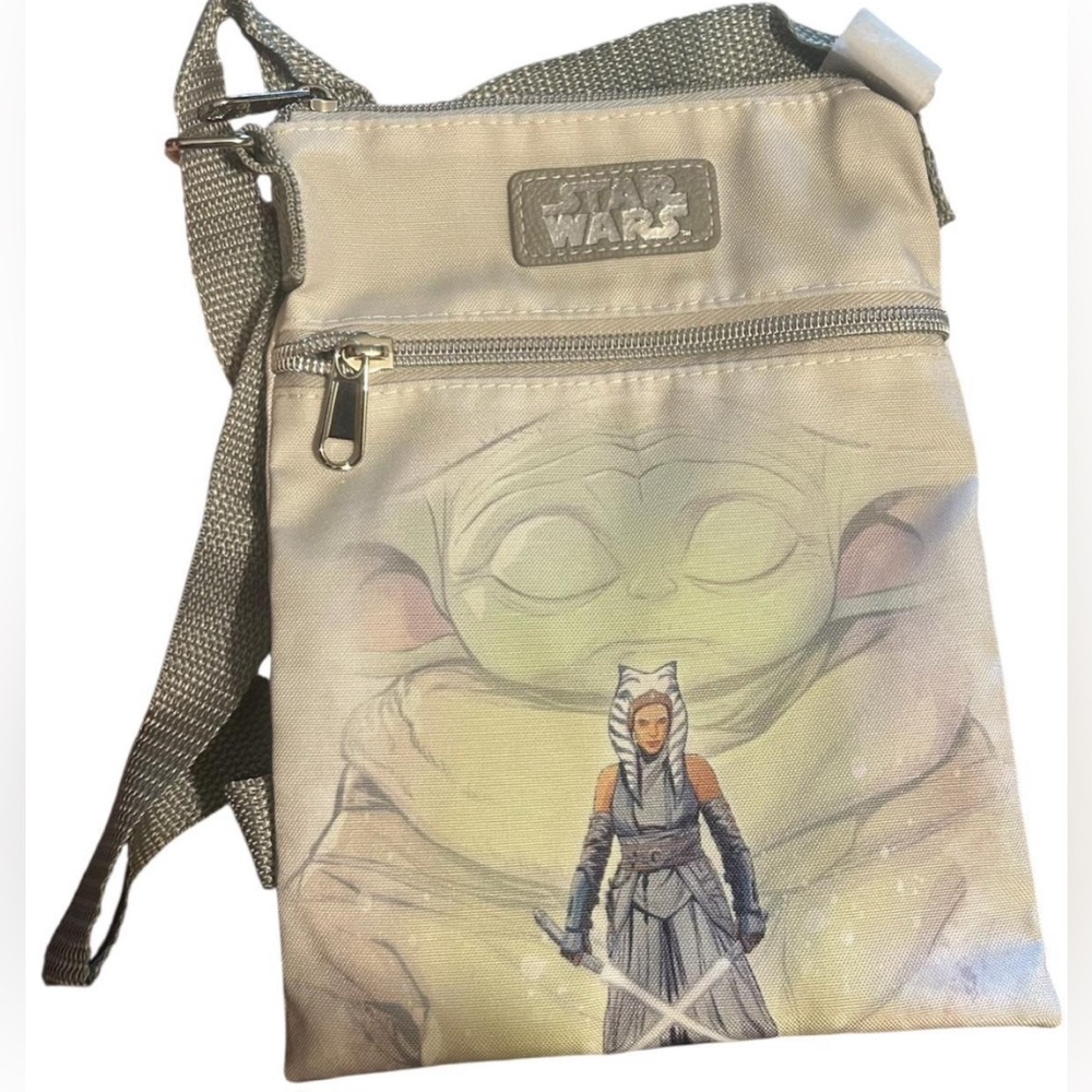 Loungefly Star Wars Beige Crossbody Bag with Character Art Small NWT